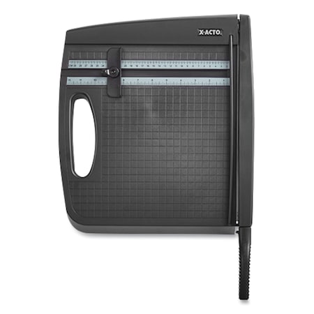 X-Acto Ten-Sheet Guillotine Trimmer, 10 Sheets, 12" Cut Length, Plastic Base, 13 x 13 26232